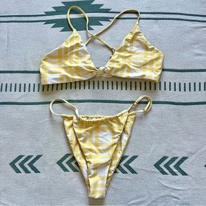 Skatie Sarah Top & Bobbi Bottoms in Yellow Plaid
